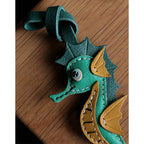 CUCUBIRD POPSEWING® Sheep Leather Sea Horse Bag Charm DIY Kit  