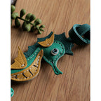 CUCUBIRD POPSEWING® Sheep Leather Sea Horse Bag Charm DIY Kit  