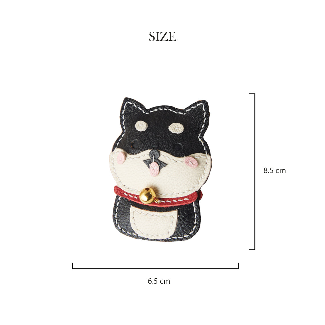 CUCUBIRD POPSEWING® Sheep Leather Shiba Inu Dog Keychain DIY Kit  