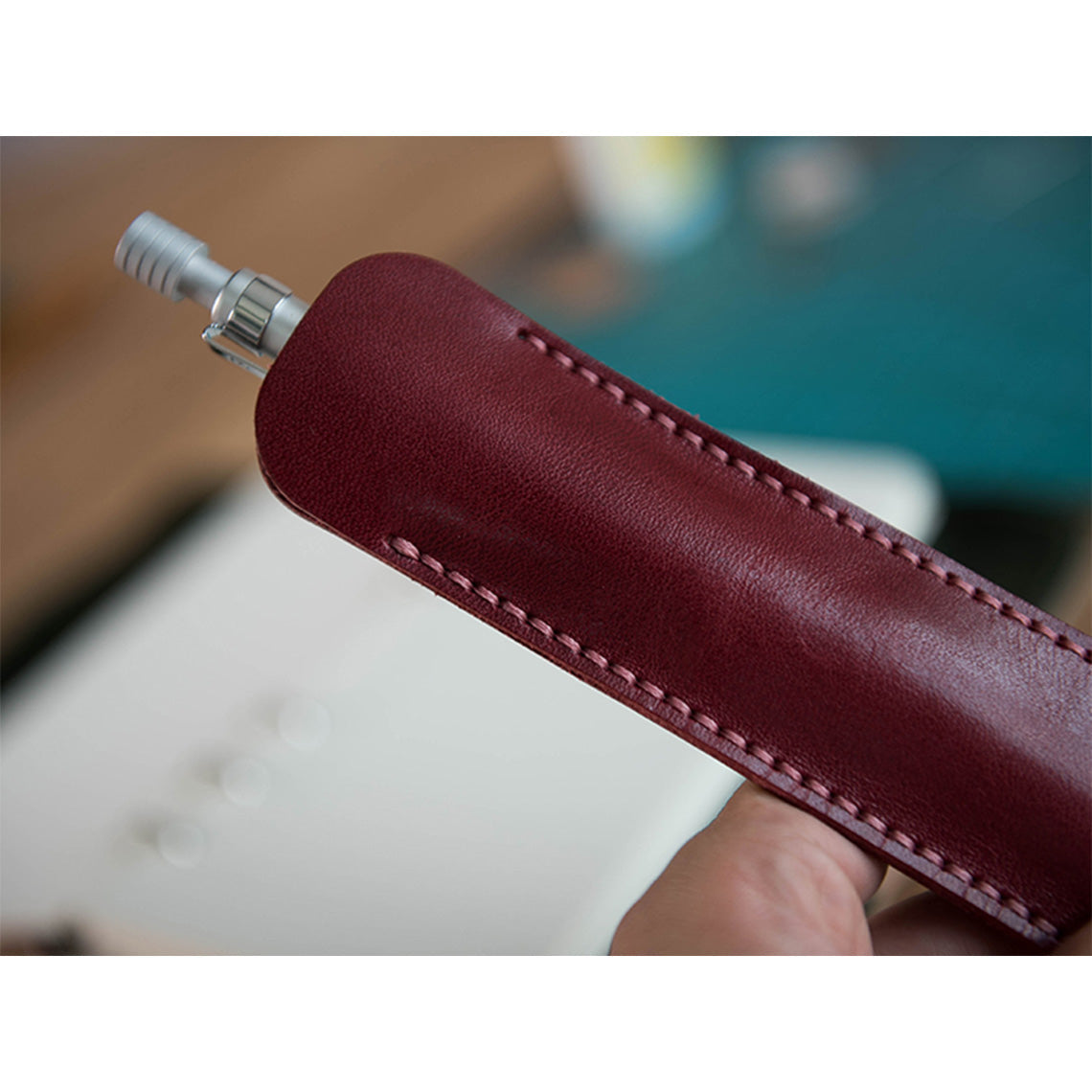 CUCUBIRD POPSEWING® Full Grain Leather Single Pen Case DIY Kit  