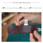 CUCUBIRD POPSEWING® Full Grain Leather Single Pen Case DIY Kit  