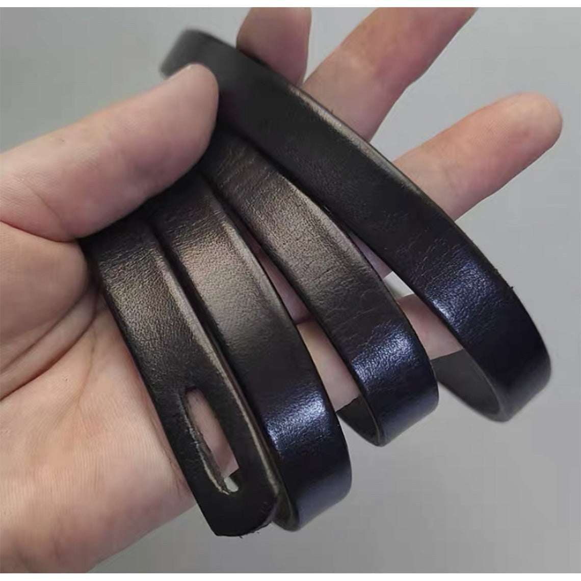 CUCUBIRD POPSEWING® Full Grain Leather Skinny Dress Belt for Women  