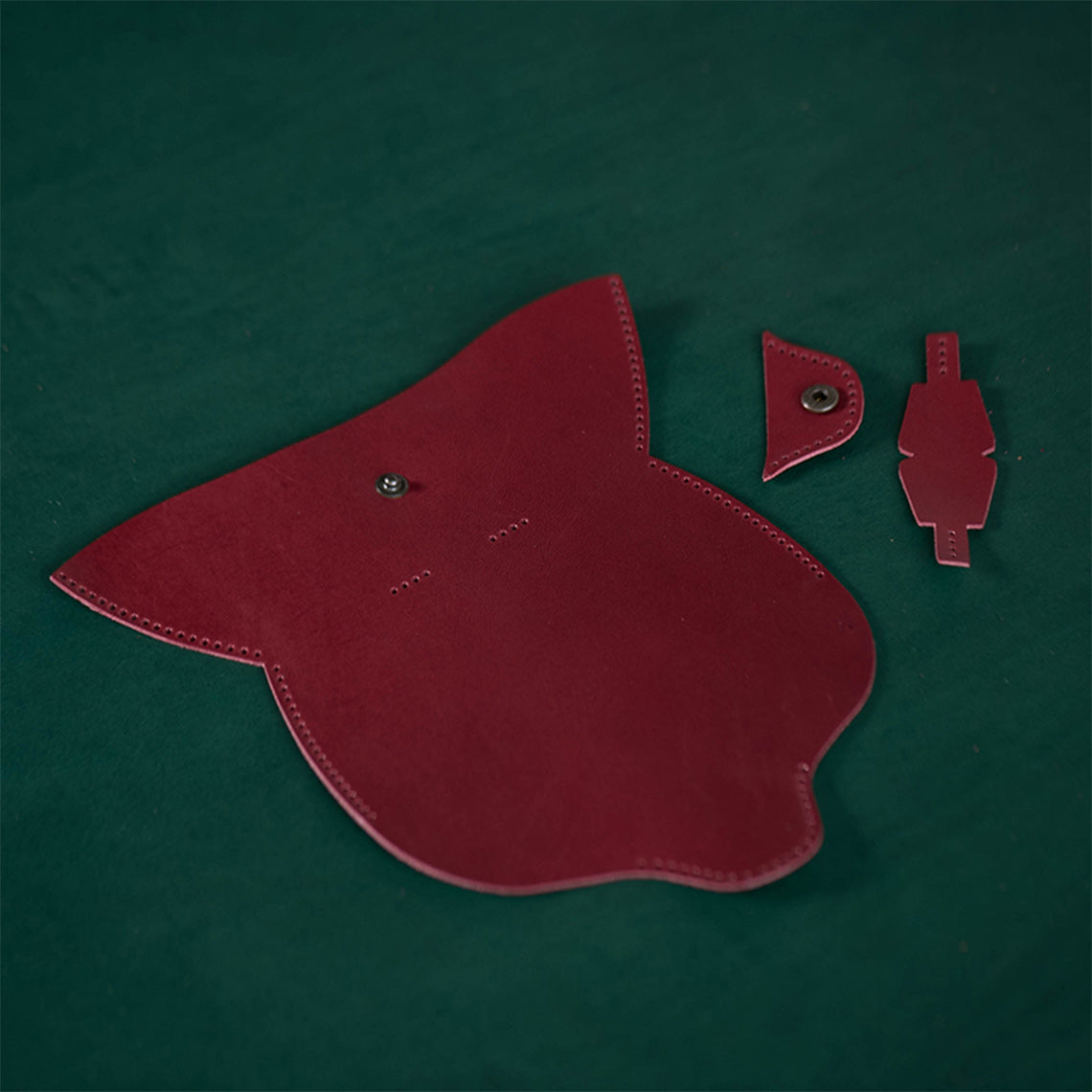 CUCUBIRD POPSEWING® Full Grain Leather Eyeglasses Case DIY Kit  