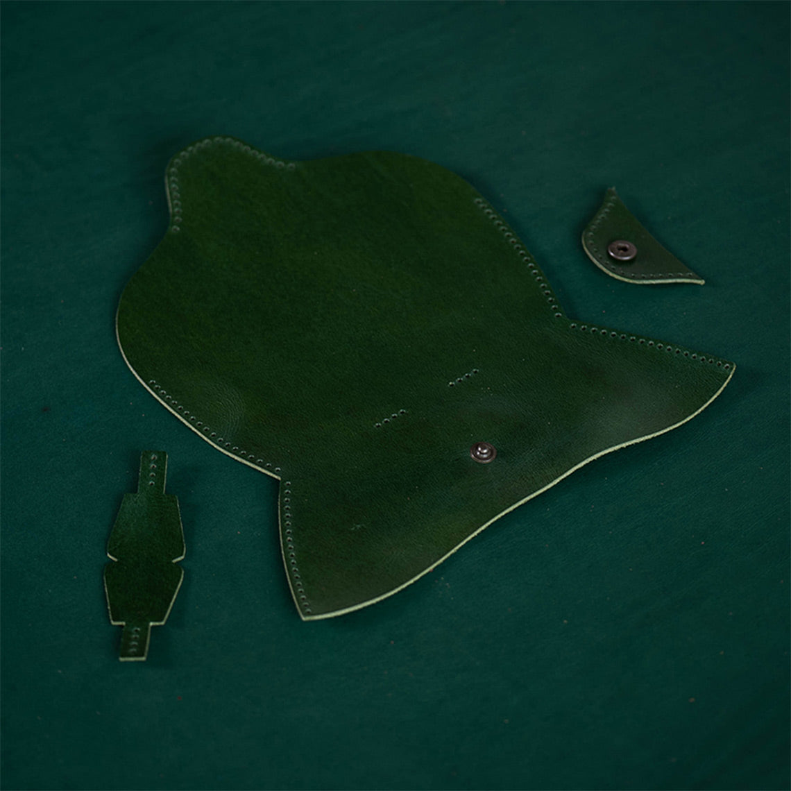 CUCUBIRD POPSEWING® Full Grain Leather Eyeglasses Case DIY Kit  