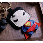 CUCUBIRD POPSEWING® Sheep Leather Superman Keychain DIY Kit  
