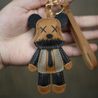 CUCUBIRD POPSEWING® Leather Violent Bear Keychain Charm DIY Kit  