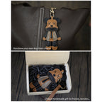 CUCUBIRD POPSEWING® Leather Violent Bear Keychain Charm DIY Kit  
