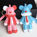 CUCUBIRD POPSEWING® Leather Violent Bear Keychain Charm DIY Kit  