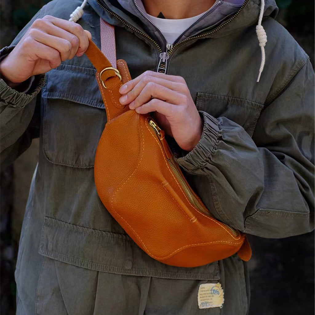 CUCUBIRD POPSEWING® Full Grain Leather Fanny Pack Waist Bag DIY Kit  