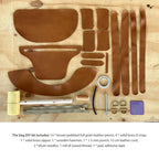 CUCUBIRD POPSEWING® Full Grain Leather Fanny Pack Waist Bag DIY Kit  