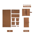 CUCUBIRD POPSEWING® Leather Slim Strap Bi-fold Bearn Wallet DIY Kit  
