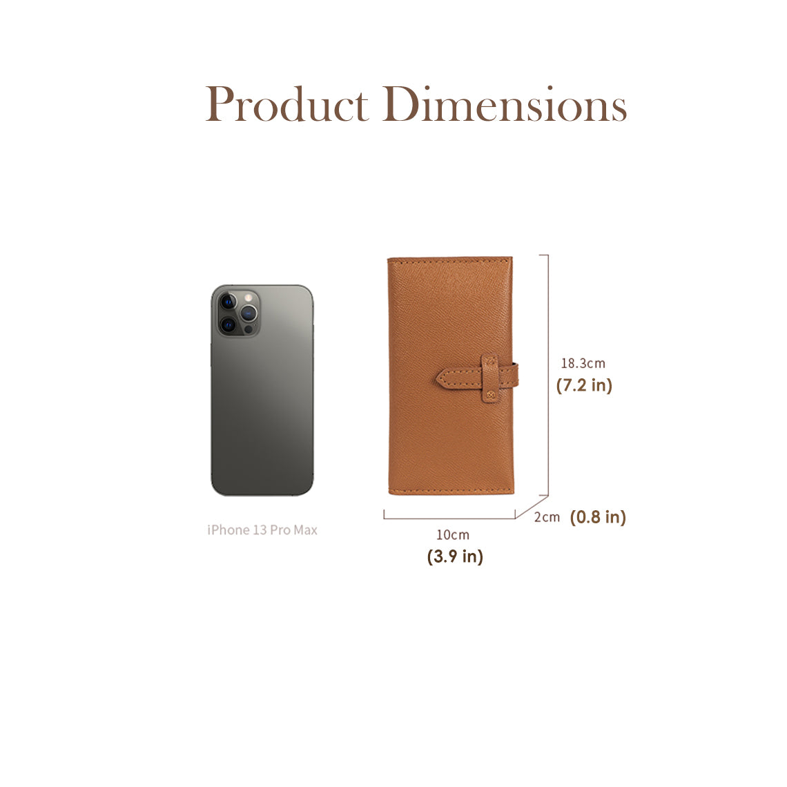 CUCUBIRD POPSEWING® Leather Slim Strap Bi-fold Bearn Wallet DIY Kit  