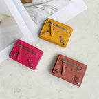 CUCUBIRD Top Grain Leather Trifold Wallet for Women  