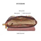 CUCUBIRD Vegetable Tanned Leather Vintage Women Satchel Bag  