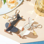 CUCUBIRD Sheep Leather Airplane Keychain DIY Kits  