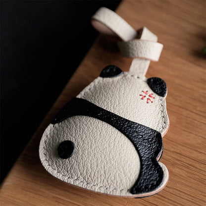 Sheep Leather Cute Angry Panda Charm DIY Kit - CUCUBIRD