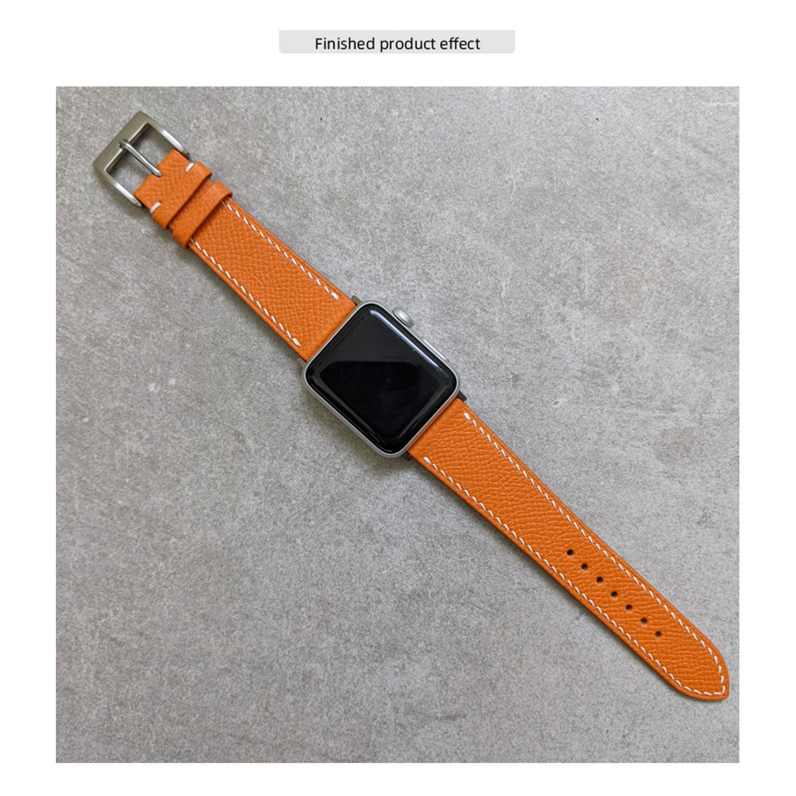CUCUBIRD Top Grain Leather Apple Watch Band DIY Kits  