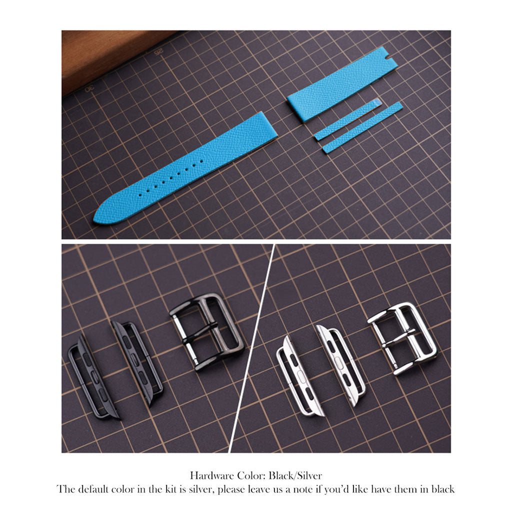CUCUBIRD Top Grain Leather Apple Watch Band DIY Kits  
