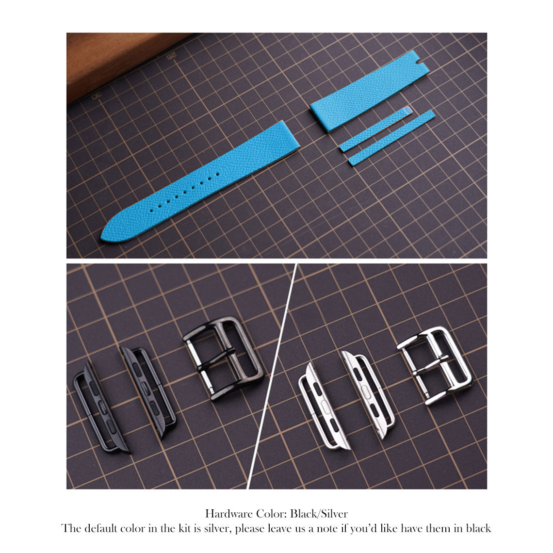 CUCUBIRD Top Grain Leather Apple Watch Band DIY Kits  