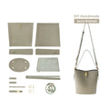 CUCUBIRD Leather Simple Bucket Crossbody Bag DIY Kit Green 