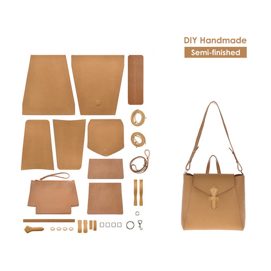 Kit de bricolage de sac à dos fourre-tout en cuir de qualité supérieure pour femmes