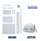 CUCUBIRD Lady Leather Fashion Crossbody Satchel Bag DIY Kit  