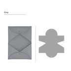 CUCUBIRD Epsom Leather Inspired Calvi Card Holder DIY Kit Gray 