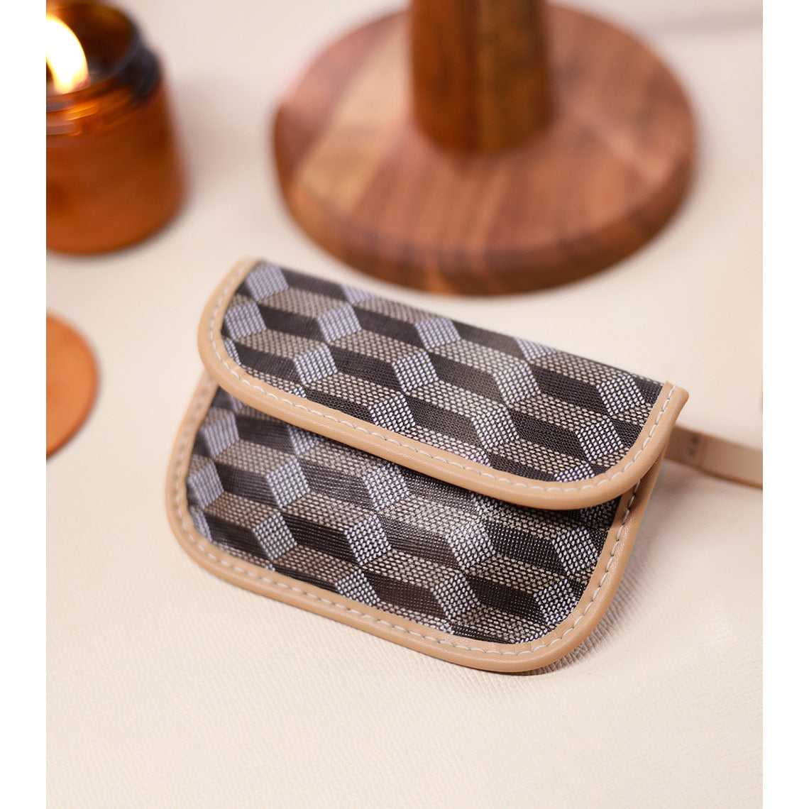 Leather Checker Coin Purse DIY Kits - CUCUBIRD