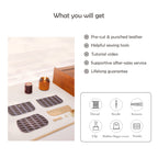 CUCUBIRD Leather Checker Coin Purse DIY Kits  