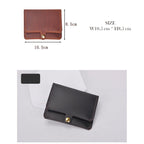 CUCUBIRD Crazy Horse Leather Bifold Card Holder DIY Kit  