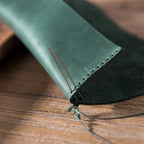 CUCUBIRD Full Grain Leather Drawstring Pen Case DIY Kits  