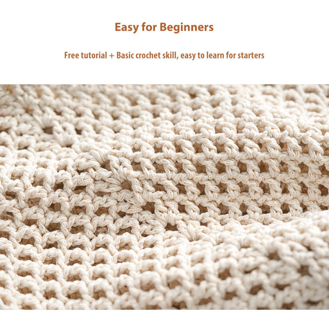 CUCUBIRD Crochet Beach Handbag DIY Kit  