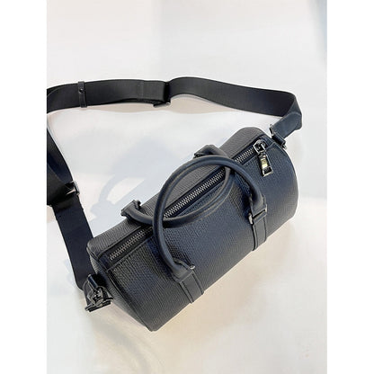 Leather Black Boston Bag DIY Kits - CUCUBIRD