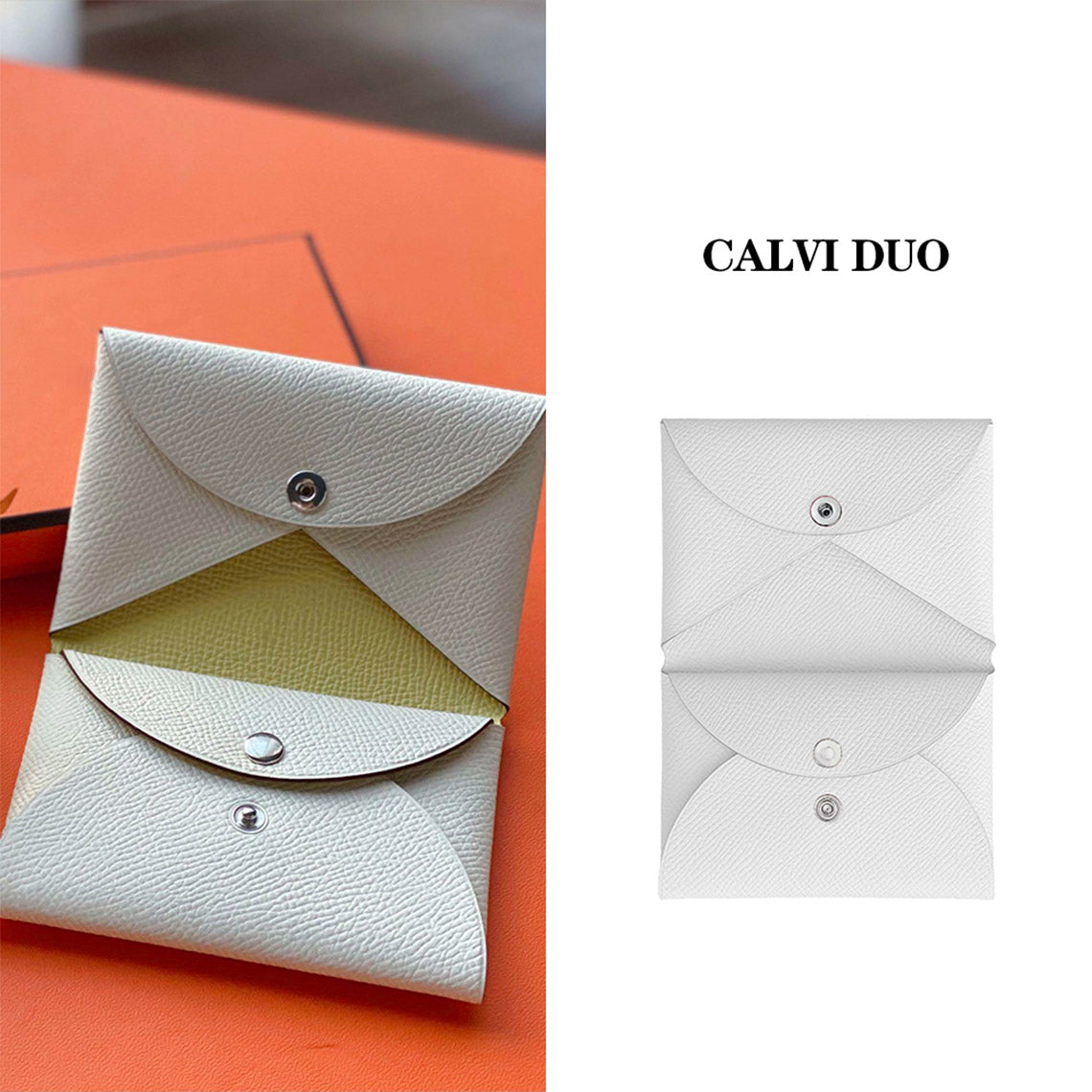 Epsom Leather Inspired Calvi Duo Card Holder DIY Kits - CUCUBIRD