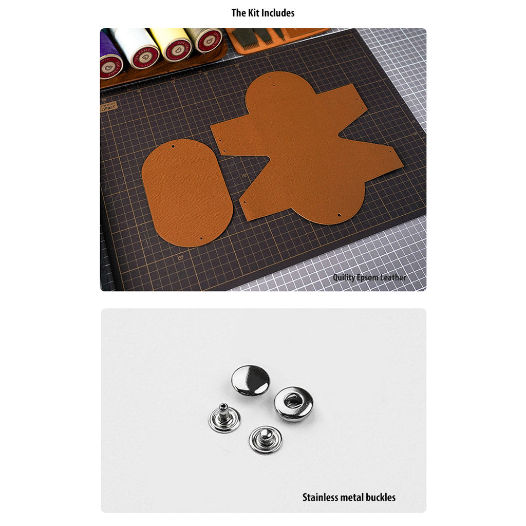 CUCUBIRD Epsom Leather Inspired Calvi Duo Card Holder DIY Kits  