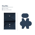 CUCUBIRD Epsom Leather Inspired Calvi Duo Card Holder DIY Kits Navy Blue 