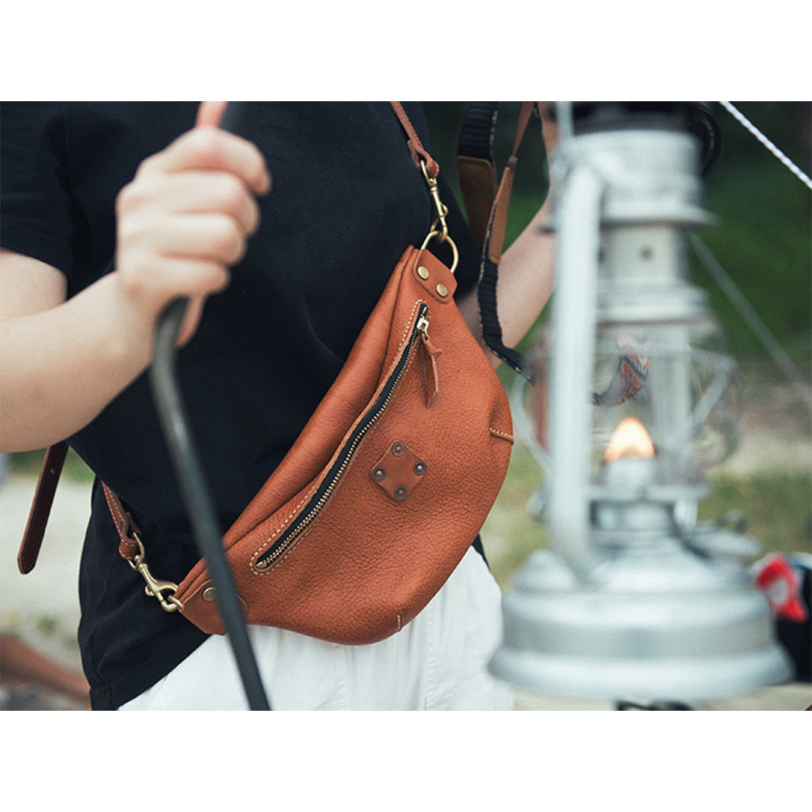 CUCUBIRD Full Grain Leather Fanny Pack Belt Bag DIY Kits  