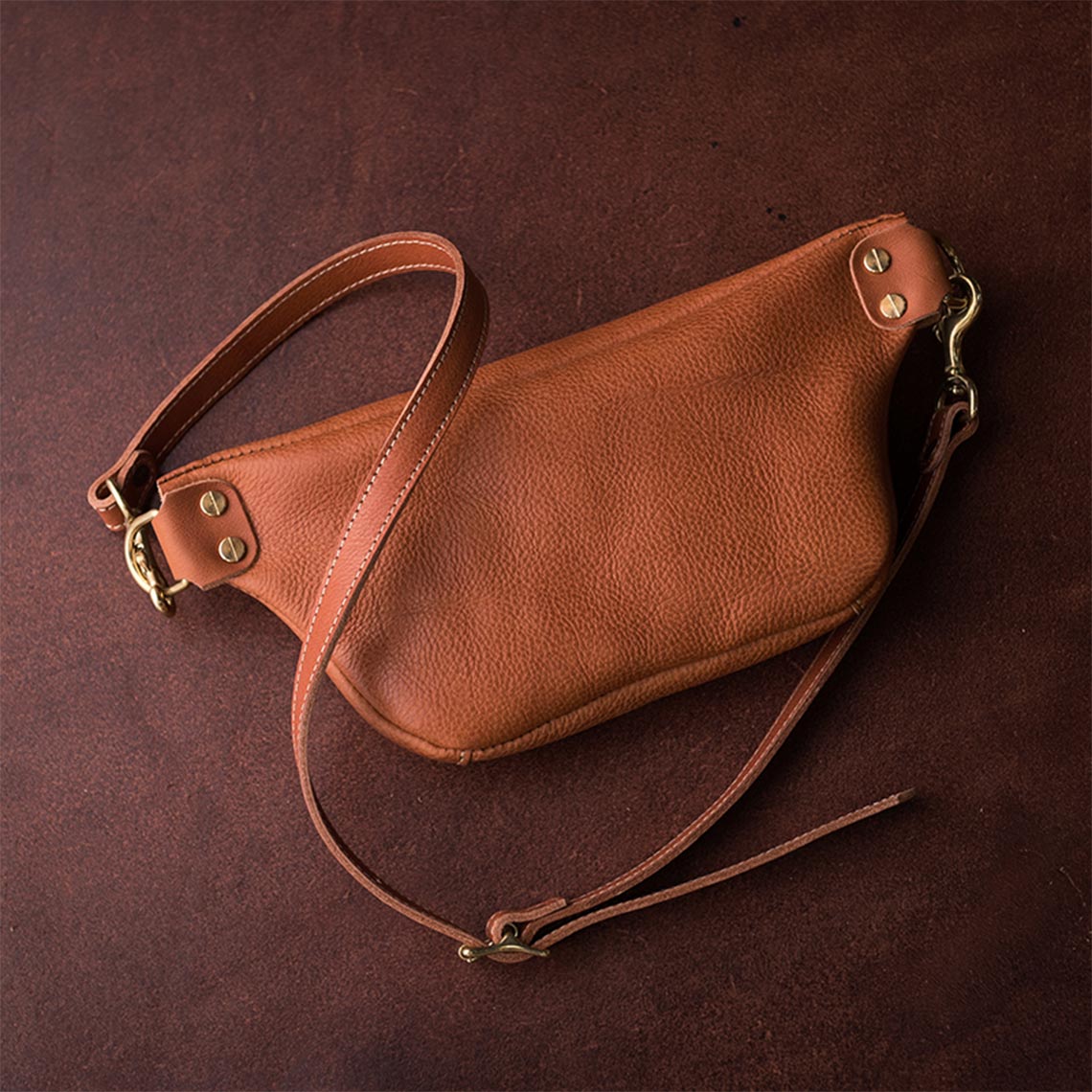 Full Grain Leather Fanny Pack Belt Bag DIY Kits - CUCUBIRD