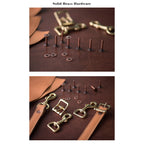 CUCUBIRD Full Grain Leather Fanny Pack Belt Bag DIY Kits  