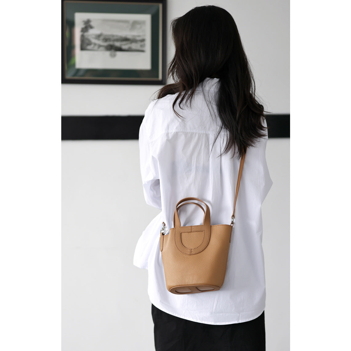 CUCUBIRD Top Grain Leather Inspired Loop Bag DIY Kits Khaki 