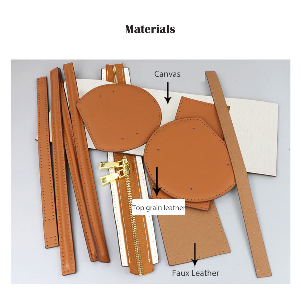 CUCUBIRD Leather Dustbag Recycle Round Bag DIY Kits  