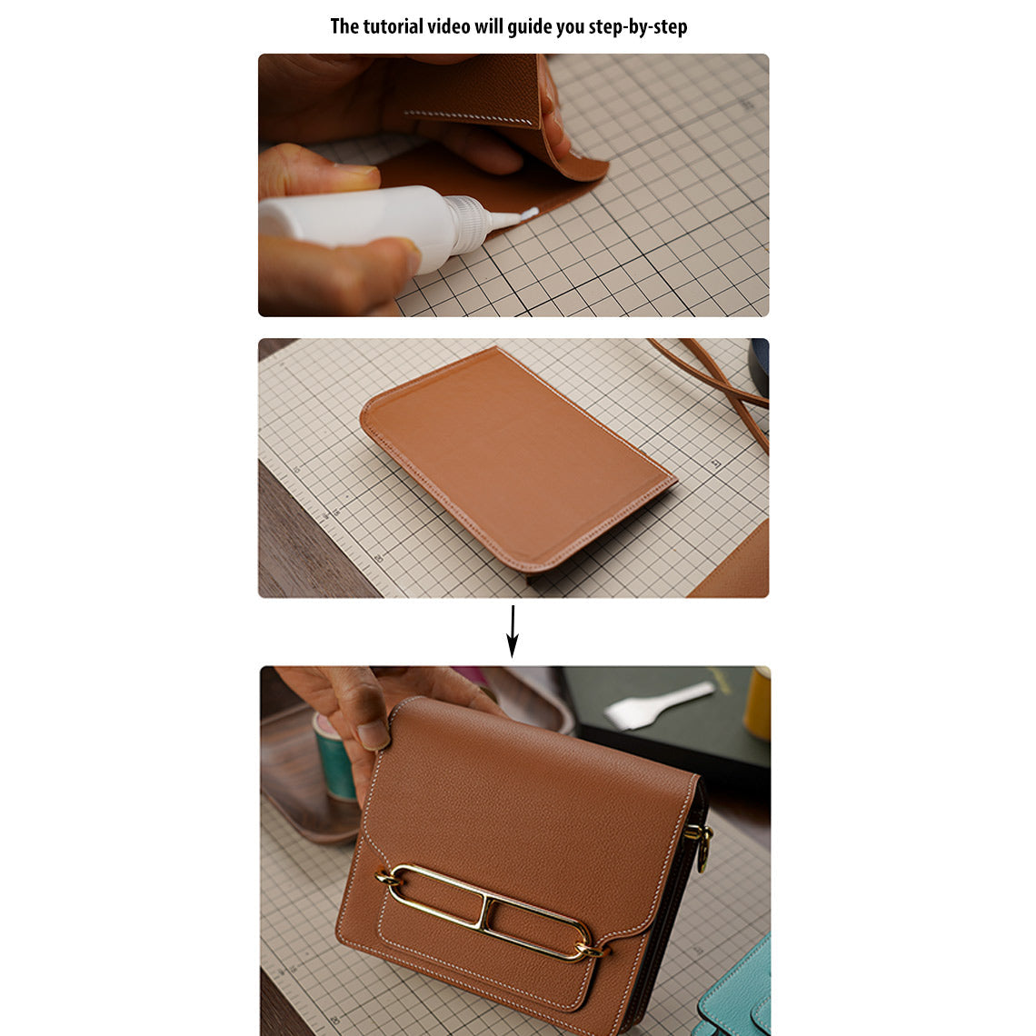 Full Grain Leather Classic Roulis Bag - Advanced DIY Kits - CUCUBIRD