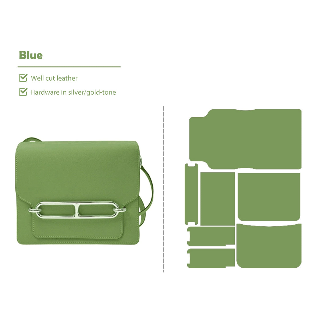 Full Grain Leather Classic Roulis Bag - Advanced DIY Kits - CUCUBIRD