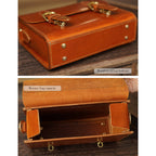 CUCUBIRD Vegetable Tanned Leather Messenger Satchel DIY Kits  