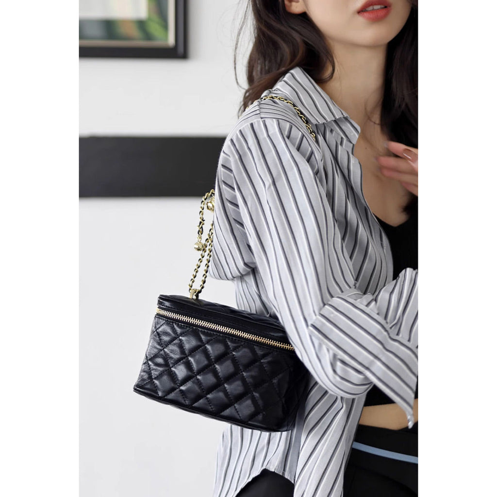 CUCUBIRD Top Grain Leather Quilted Box Bag DIY Kits  