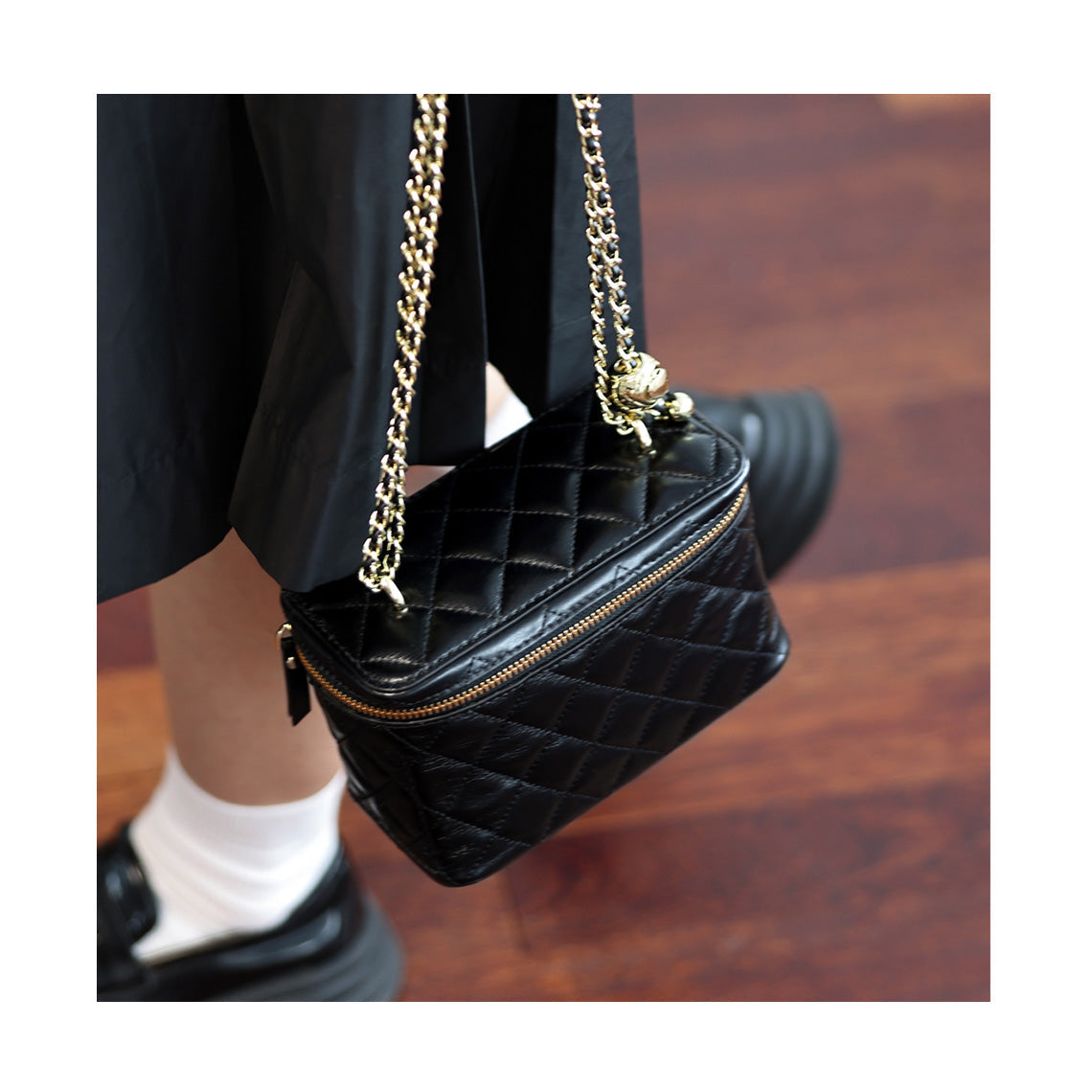 CUCUBIRD Top Grain Leather Quilted Box Bag DIY Kits  