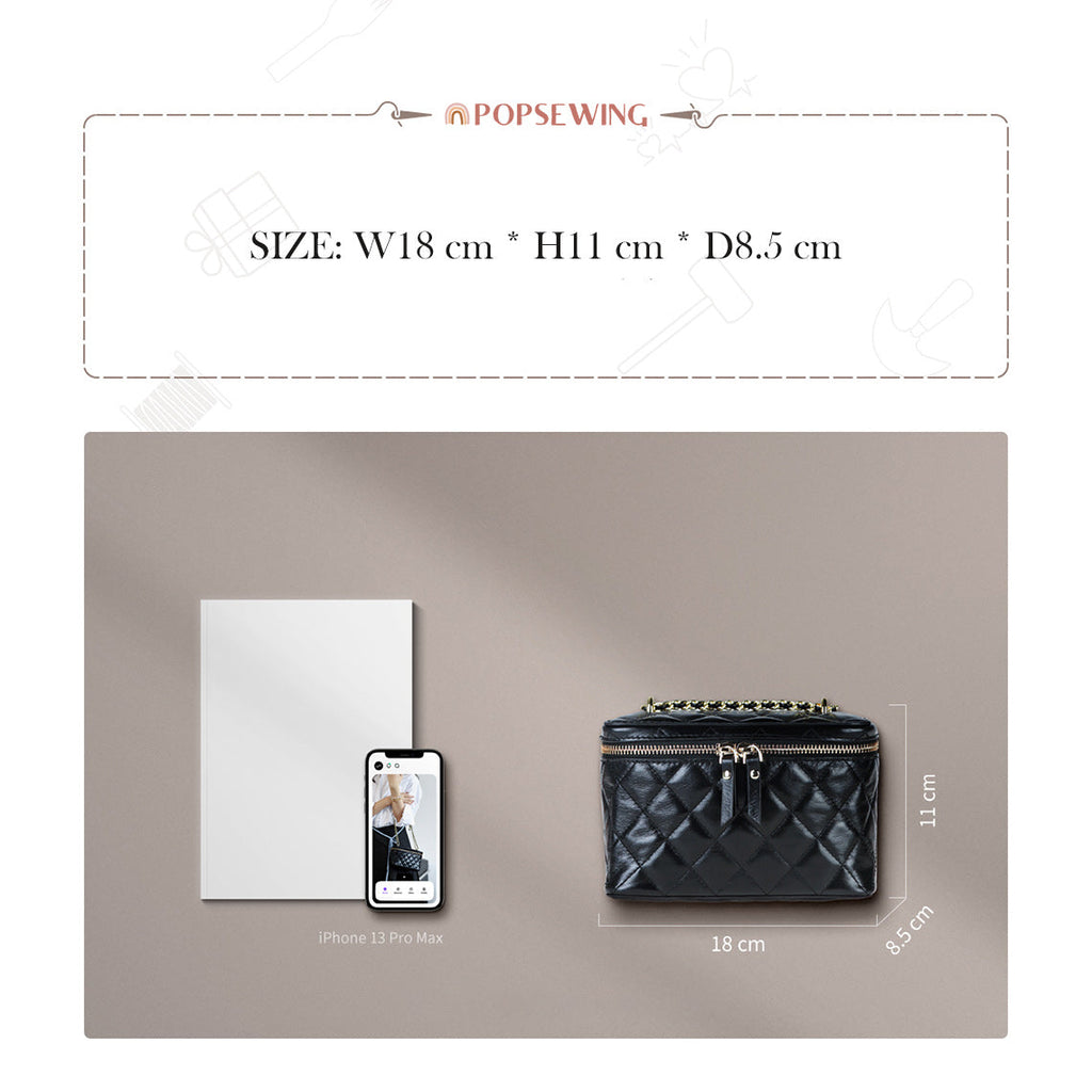 CUCUBIRD Top Grain Leather Quilted Box Bag DIY Kits  