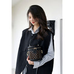 CUCUBIRD Top Grain Leather Checker Bucket Bag DIY Kits  