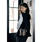 CUCUBIRD Top Grain Leather Checker Bucket Bag DIY Kits  