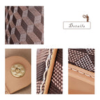 CUCUBIRD Leather Checker Bucket Handbag DIY Kits  